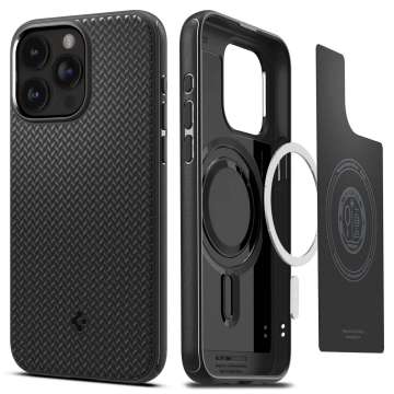 Spigen iPhone 15 Pro Max Case Mag Armor (MagFit) Matte Black Spigen iPhone 15 Pro Max Case Mag Armor (MagFit) Matte Black
