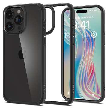 Spigen iPhone 15 Pro Max Case Ultra Hybrid Matte Black Spigen iPhone 15 Pro Max Case Ultra Hybrid Matte Black