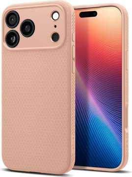 Spigen Liquid Air case for iPhone 17 Pro Max Rose Titanium