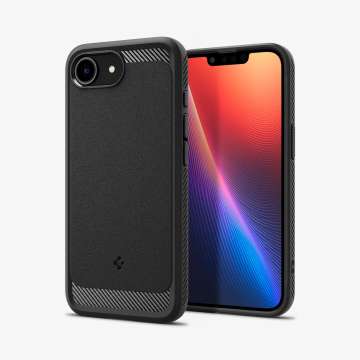 Spigen Rugged Armor MagSafe iPhone 16e Matte Black