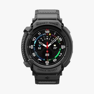 Spigen Rugged Armor Pro for Samsung Galaxy Watch 8 Classic (46mm) Matte Black