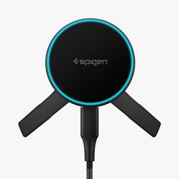 Spigen Essential Qi2 15W Hook Car Mount Black Spigen Essential Qi2 15W Hook Car Mount Black
