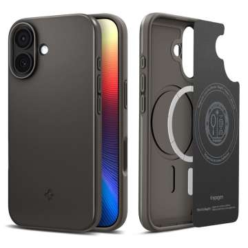 Spigen Thin Fit MagSafe case for iPhone 17 Gunmetal