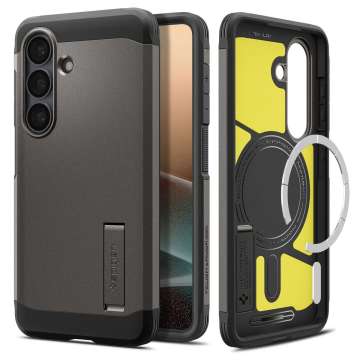 Spigen Tough Armor MagSafe case for Samsung Galaxy S26+ Gunmetal