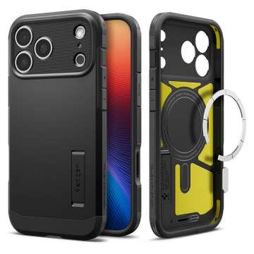 Spigen Tough Armor T MagSafe case for iPhone 17 Pro Max Black
