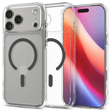 Spigen Ultra Hybrid MagSafe case for iPhone 17 Pro Max Clear Graphite