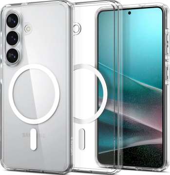 Spigen Ultra Hybrid MagSafe case for Samsung Galaxy S26+ Clear White
