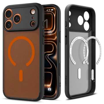 Spigen Ultra Hybrid MagSafe for iPhone 17 Pro Frost Black Orange