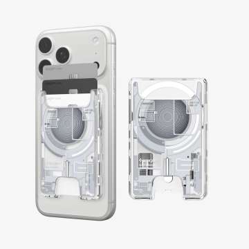 Spigen Ultra Hybrid Wallet MagSafe Zero One White Spigen Ultra Hybrid Wallet MagSafe Zero One White