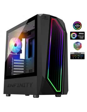 Spirit Of Gamer Intinity Dark Tempered Glass Black
