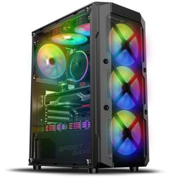 Spirit Of Gamer Rebel XT Tempered Glass Black