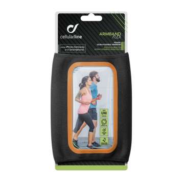 Cellularline Sportluoprene case ARMBAND FLEX SUMMER EDITION up to 5.2" Black