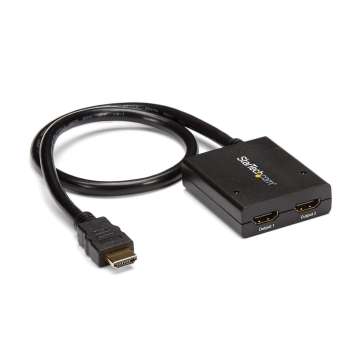 Startech 4K HDMI 2-Port Video Splitter Black Startech 4K HDMI 2-Port Video Splitter Black