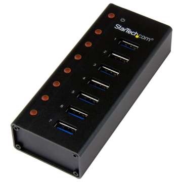 Startech 7-portos USB3.0 HUB Black