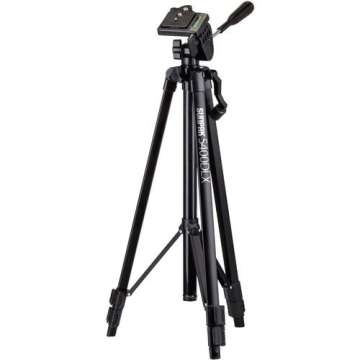 Sunpak 5400DLX állvány 3D fejjel telefon és akciókamera adapterrel Black