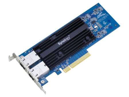 Synology E10G30-T2 Dual-port 10GbE 10GBASE-T add-in card for Synology systems Synology E10G30-T2 Dual-port 10GbE 10GBASE-T add-in card for Synology systems