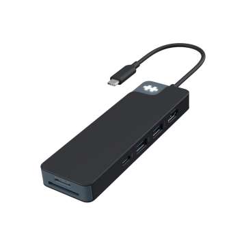 Targus HyperDrive Flex 8 Port USB-C Hub Black Targus HyperDrive Flex 8 Port USB-C Hub Black