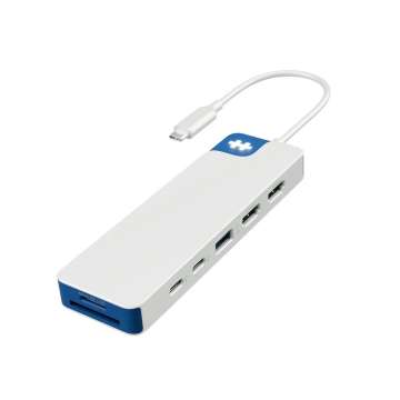 Targus HyperDrive® Flex 9 Port Dual 4K HDMI Dock White/Blue