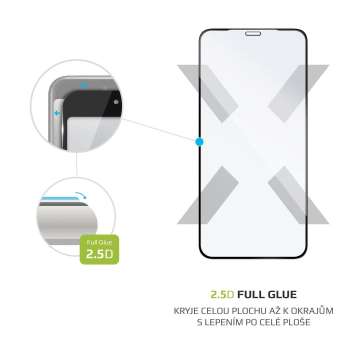 FIXED teljes kijelzős üvegfólia Apple iPhone X/XS/11 Pro, Fekete