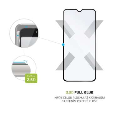 FIXED teljes kijelzős üvegfólia Xiaomi Redmi Note 8T telefonhoz, fekete