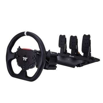 Thermaltake G6 Direct Drive Racing Wheel with Pedals Bundle Black