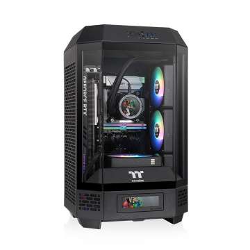 Thermaltake The Tower 250 Mini Tower Chassis Tempered Glass Black