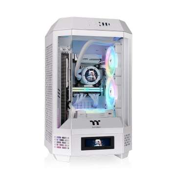Thermaltake The Tower 250 Mini Tower Chassis Tempered Glass White