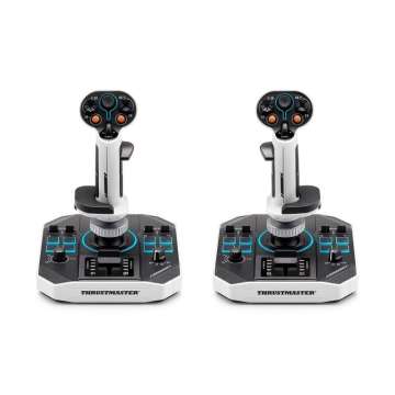 Thrustmaster Sol-R 1 HOSAS Space Sim Duo USB Joystick White