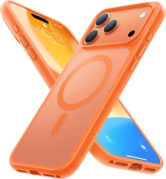 Torras Guardian Magnetic case for iPhone 17 Pro Max Energy Orange