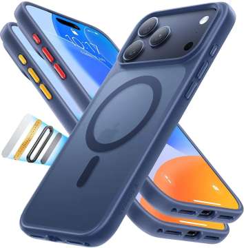 Torras Guardian Magnetic case for iPhone 17 Pro Max Navy Blue