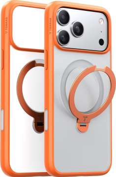 Torras Ostand Q3 Spin case for iPhone 17 Pro Energy Orange