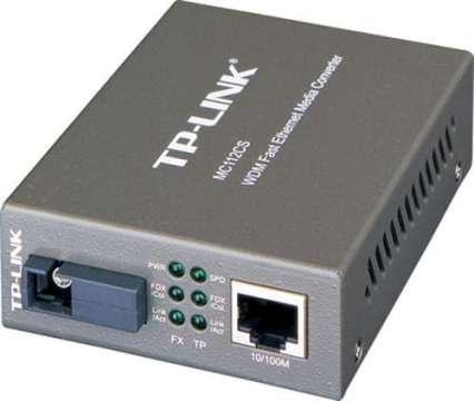 TP-Link MC112CS single-mode 100M Media Converter TP-Link MC112CS single-mode 100M Media Converter
