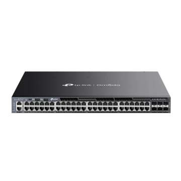TP-Link SG6654XHP Omada 48-Port Gigabit Stackable L3 Managed PoE+ Switch with 6 10G Slots