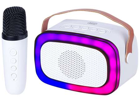 Trevi XR8A01 Mini Bluetooth Karaoke Party Speaker for Kids White