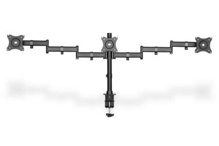 Digitus DA-90362 Universal Triple Monitor Stand With Clamp Mount Black