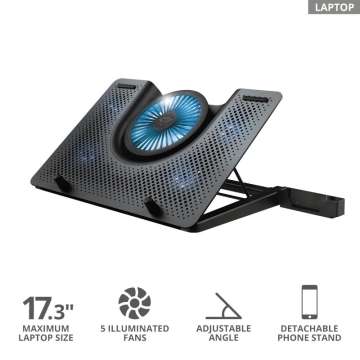 Trust GXT 1125 Quno Notebook hűtő Black