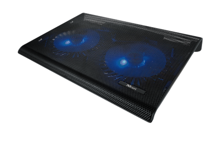 Trust Azul Notebook hűtőállvány dupla ventilátorral Black Trust Azul Notebook hűtőállvány dupla ventilátorral Black
