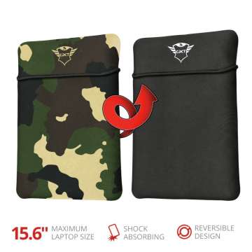 Trust GXT 1242C Lido 15,6” Laptop Sleeve Jungle Camo Trust GXT 1242C Lido 15,6” Laptop Sleeve Jungle Camo