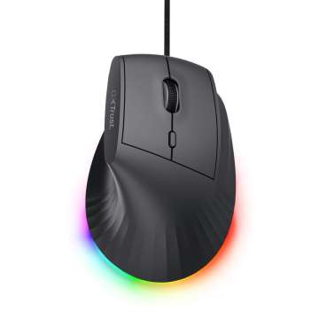 Trust GXT 145 Rexxa Ergonomic Illuminated Gaming Mouse Black