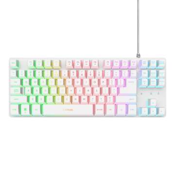 Trust GXT 833 Thado TKL Illuminated Keyboard White US
