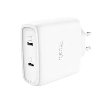 Trust Maxo 65W 2-Port USB-C GaN Charger White