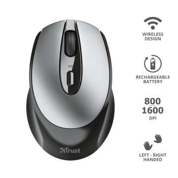 Trust Zaya Rechargeable Wireless mouse Black Trust Zaya Rechargeable Wireless mouse Black