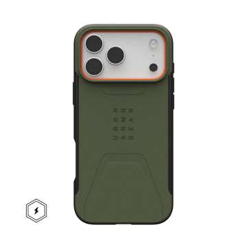 UAG Civilian Magsafe case for iPhone 17 Pro Max Olive/Orange