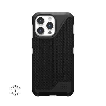 UAG Metropolis LT case for MagSafe iPhone 15 Pro Max Kevlar Black