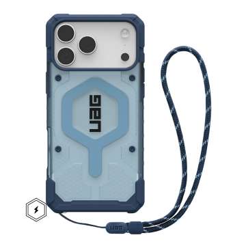 UAG Pathfinder Clear Magsafe case for iPhone 17 Pro Max Blues Lanyard UAG Pathfinder Clear Magsafe case for iPhone 17 Pro Max Blues Lanyard