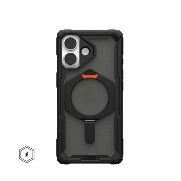 UAG Plasma XTE Magsafe case for iPhone 17 Black/Pop Orange