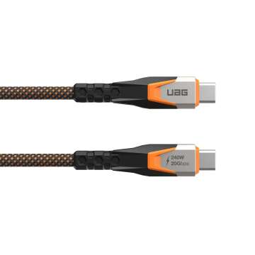 UAG SRGE Cable USB-C - USB-C 240W USB 3.2 0,75m Black/Orange UAG SRGE Cable USB-C - USB-C 240W USB 3.2 0,75m Black/Orange