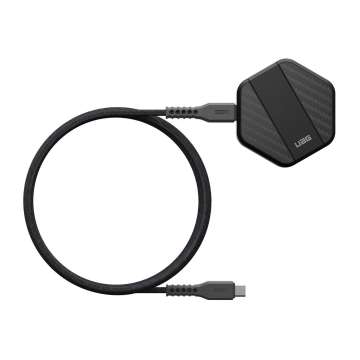UAG Wireless Charging pad with kick stand Black/Carbon fiber