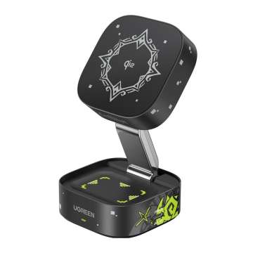 UGREEN Qi2 15W MagFlow 2-in-1 Wireless Charger Genshin Impact Edition Black