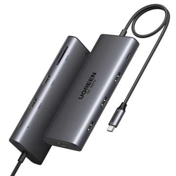 UGREEN Revodok Pro 210 10-in-1 USB-C Hub (Dual HDMI 4K@60Hz, 100W PD) Grey UGREEN Revodok Pro 210 10-in-1 USB-C Hub (Dual HDMI 4K@60Hz, 100W PD) Grey